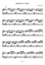 Prelude in c major for piano